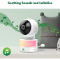 LeapFrog Babyphone HD 7 360° : Vision Nocturne Couleur, Zoom 8x, Berceuses & Communication Bidirectionnelle LeapFrog Babyphone HD 7 360° : Vision Nocturne Couleur, Zoom 8x, Berceuses & Communication Bidirectionnelle