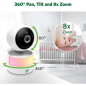 LeapFrog Babyphone HD 7 360° : Vision Nocturne Couleur, Zoom 8x, Berceuses & Communication Bidirectionnelle LeapFrog Babyphone HD 7 360° : Vision Nocturne Couleur, Zoom 8x, Berceuses & Communication Bidirectionnelle