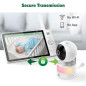LeapFrog Babyphone HD 7 360° : Vision Nocturne Couleur, Zoom 8x, Berceuses & Communication Bidirectionnelle LeapFrog Babyphone HD 7 360° : Vision Nocturne Couleur, Zoom 8x, Berceuses & Communication Bidirectionnelle