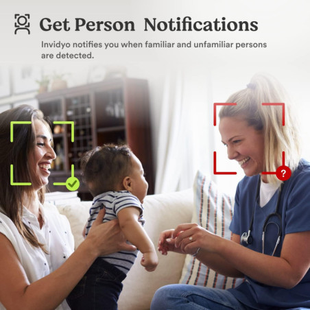 Invidyo Smart Baby Monitor: HD Video, Sleep Tracking, Cry Detection - Peace of Mind for Parents!