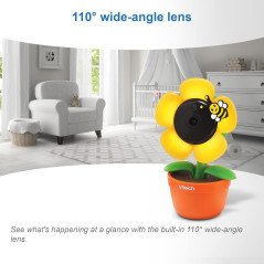 VTech RM9751 Wi-Fi Baby Camera, 1080p HD, Privacy Cover, Night Vision, Soothing Sounds, Two-Way Talk, Night Light