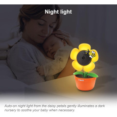 VTech RM9751 Wi-Fi Baby Camera, 1080p HD, Privacy Cover, Night Vision, Soothing Sounds, Two-Way Talk, Night Light