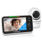 HelloBaby 5 Monitor: 30H Battery, Pan/Tilt/Zoom, Night Vision - Secure, No WiFi! HelloBaby 5 Monitor: 30H Battery, Pan/Tilt/Zoom, Night Vision - Secure, No WiFi!