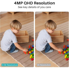 Keep your home safe with WUUK 4MP Indoor Camera — motion detection, night vision & 2-way audio!