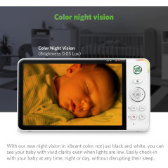LeapFrog LF930HD Moniteur Bébé 7” HD et Vision Nocturne