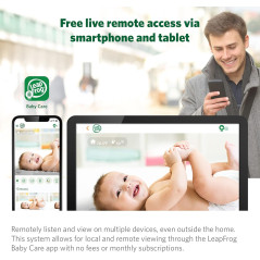 LeapFrog LF930HD Moniteur Bébé 7” HD et Vision Nocturne