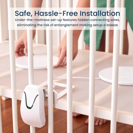 Babysense 7 Baby Breathing Monitor: Peace of Mind with No Contact, No WiFi, Full Crib Coverage
