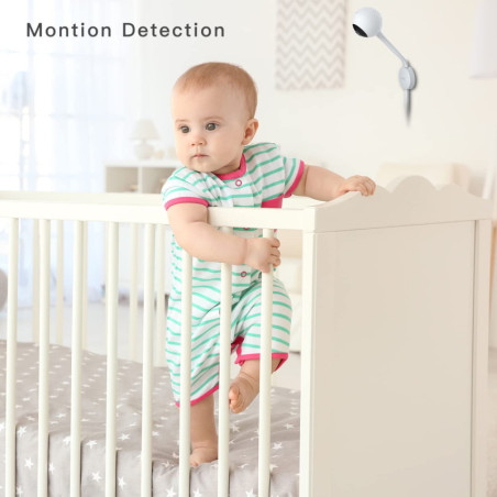iBaby M2C : Moniteur Bébé WiFi HD 1080P avec Vision Nocturne et Berceuses - Sécurité et Sérénité Garanties !