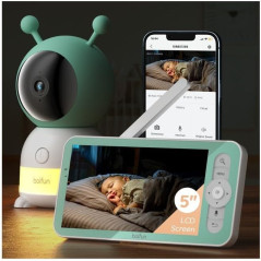 BOIFUN 2K Baby Monitor: See, Hear & Soothe Your Baby From Anywhere!