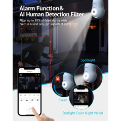 LaView 4MP WiFi Bulb Camera with Night Vision and Motion Detection
