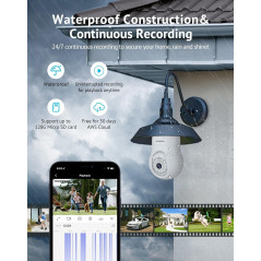 LaView 4MP WiFi Bulb Camera with Night Vision and Motion Detection