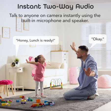 Geeni Glimpse: 1080p WiFi Security Camera - See, Hear & Protect Your Home!