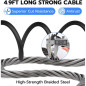 Anweller Fingerprint Bike Lock: 4.9ft Heavy-Duty, Keyless Smart Lock - Secure Your Ride! Anweller Fingerprint Bike Lock: 4.9ft Heavy-Duty, Keyless Smart Lock - Secure Your Ride!