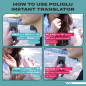 Poliglu: Traducteur Instantané Portable – Parlez Toutes les Langues Facilement!