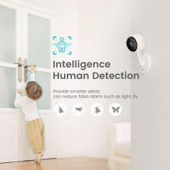 Litokam 2K Indoor Security Camera: Night Vision, 2-Way Audio & Alexa
