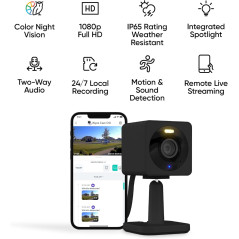 Cameras de sécurité externe WYZE : vision nocturne en couleur