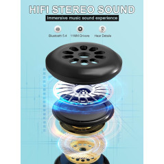 LC-dolida Sleep Headphones Mask: Bluetooth 5.4, 3D Comfort for Side Sleepers - Block Light & Relax!
