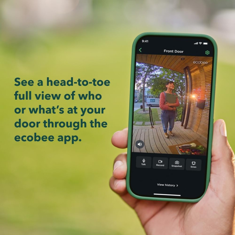Ecobee Smart Video Doorbell Camera: HD Security, Night Vision & 2-Way Talk