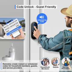 Smart Keyless Entry Lock: Biometric Fingerprint Keypad for Doors
