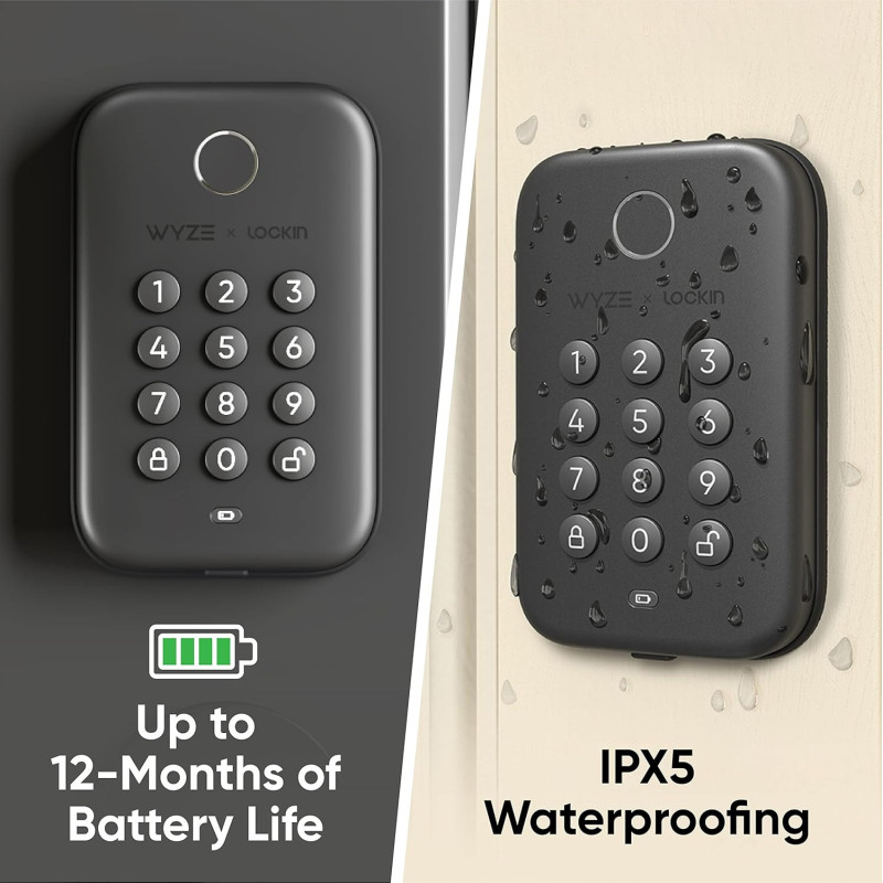 Wyze Auto-Lock Bolt : Serrure Smart Bluetooth avec Empreinte
