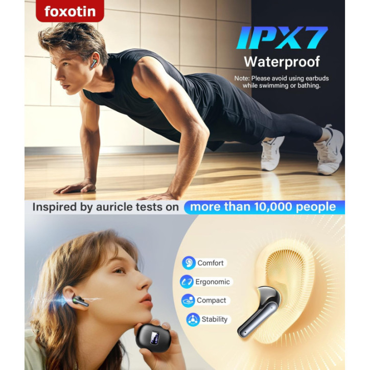 Écouteurs Bluetooth 5.3 : Son Immersif, 48H dAutonomie & Étanchéité IP7 – Le Son Parfait, Partout ! Écouteurs Bluetooth 5.3 : Son Immersif, 48H dAutonomie & Étanchéité IP7 – Le Son Parfait, Partout !