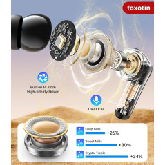 Wireless Earbuds with Bluetooth 5.3 & 48H Playback - IP7 Waterproof