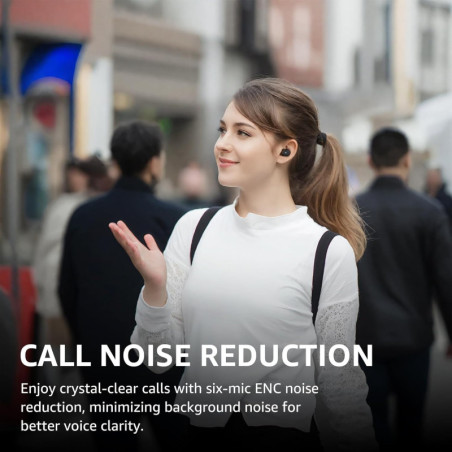 TOZO Hybrid Noise Cancelling Wireless Earbuds: 59H Playtime, IPX8