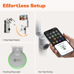 Insta360 Flow Pro : Stabilisateur Gimbal Smartphone AI 360º