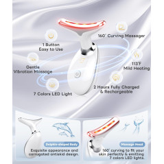 ELISHINE 7-Color LED Facial Massager: Spa-Like Skin Rejuvenation at Home!