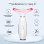 Masseur Visage & Cou 3-en-1 LED : Chaleur, Vibration, Rajeunissement Garanti! Masseur Visage & Cou 3-en-1 LED : Chaleur, Vibration, Rajeunissement Garanti!