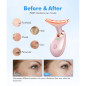 7-Color LED Face Massager: Red Light Therapy for Wrinkles & Double Chin | Thermal Vibration & Skin Rejuvenation