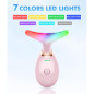 7-Color LED Face Massager: Red Light Therapy for Wrinkles & Double Chin | Thermal Vibration & Skin Rejuvenation