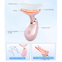 Revitalize Your Skin: 7-Color Red Light Therapy Massager Tool