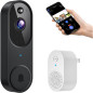 AI Smart Doorbell Camera: Wireless, 1080p, Night Vision, 2-Way Audio & Chime - Enhanced Home Security! AI Smart Doorbell Camera: Wireless, 1080p, Night Vision, 2-Way Audio & Chime - Enhanced Home Security!
