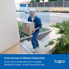 Tapo 2K Smart Video Doorbell: See Whos There, Day or Night! No Monthly Fees
