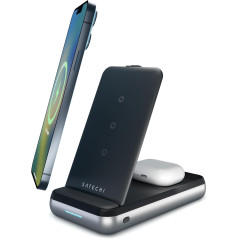 Chargeur sans fil Satechi Duo 3 en 1 pour iPhone et iPad