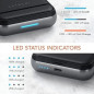 Satechi Chargeur 3-en-1 : Station de Charge sans Fil + Power Bank 10000mAh pour iPhone, AirPods et iPad