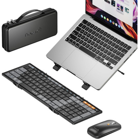 ProtoArc XKM01: Combo Clavier Souris Bluetooth Pliable - Productivité Mobile Ultime!