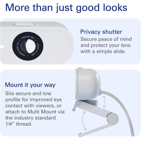 Elgato Facecam Neo: Crystal-Clear 1080p Webcam for Streaming & Video Calls
