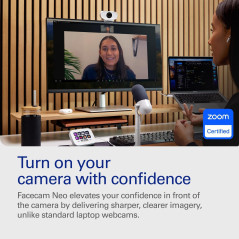 Elgato Facecam Neo: Full HD Webcam with Privacy Shutter & Light Correction