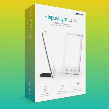 Verilux HappyLight Luxe: UV-Free 10,000 Lux Light Therapy Lamp