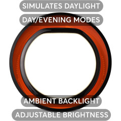 Lumie Halo Light Therapy Lamp: Beat Winter Blues & Boost Energy with Adjustable Sunlight!