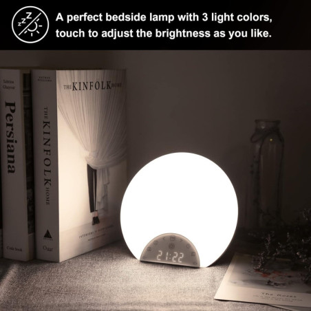 ANTDALIS Sunrise Alarm Clock: Wake Up Naturally with Light & Sounds - Perfect for Heavy Sleepers!