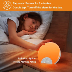 Réveil lumineux ANTDALIS : idéal pour enfants et adultes