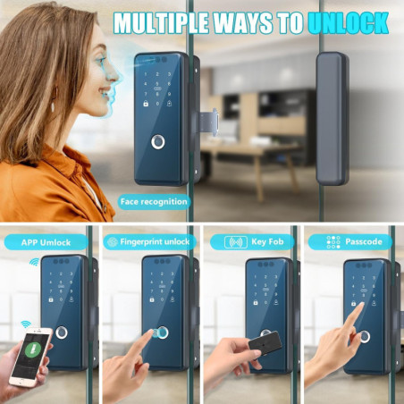 Verrou Intelligent WiFi : Reconnaissance Faciale & Empreinte
