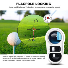 Top Golf Rangefinder: Slope, Pin Lock Vibration & Rechargeable Battery