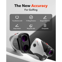 Télémètre Golf REDTIGER GolfVue Series 1: 1200 Yards, Pente, Aimant & Rechargeable!