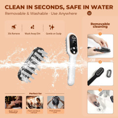 Laser Hair Growth Comb: Red Light Therapy for Thicker, Fuller Hair - Men & Women