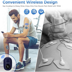 KingPavonini Wireless TENS Unit: Portable Pain Relief & Muscle Stimulator