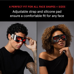 Luminator LED Eye Mask: 3-Minute Red Light Therapy for Wrinkles & Dark Circles